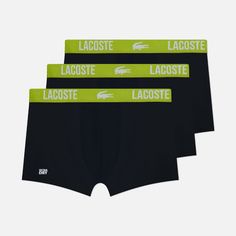 Комплект мужских трусов Lacoste Underwear 3-Pack Microfiber Boxer Brief, цвет чёрный, размер XL