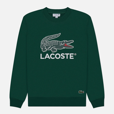 Мужская толстовка Lacoste Basic Lacoste Print Crew Neck, цвет зелёный