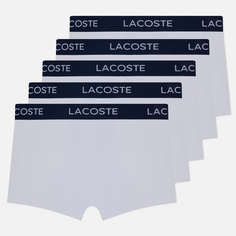 Комплект мужских трусов Lacoste Underwear 5-Pack Stretch Cotton, цвет белый, размер XXL