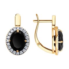 Серьги SOKOLOV из золота с агатами и фианитами