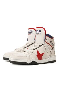 Кожаные кеды Rocco Spiker Dsquared2