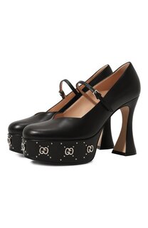 Кожаные туфли GG Studs Gucci