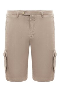 Шорты изо льна и хлопка Kiton
