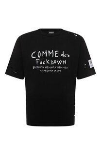 Хлопковая футболка Comme des Fuckdown