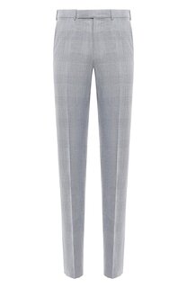 Брюки из шерсти и льна Zegna