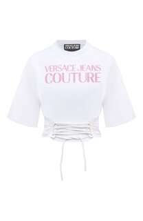 Хлопковая футболка Versace Jeans Couture