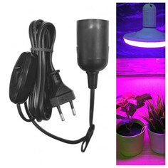 Светильники подвесные для растений патрон для лампы DORI E27 подвесной со шнуром 2 м и вилкой черный