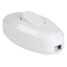 Выключатели-кнопки для бра и светильников выключатель 1-клавишный для светильника белый Dori