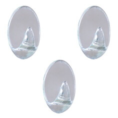 Крючки и планки для ванной комнаты крючок одинарный TATKRAFT Beiner самоклеющийся, пластик, 3 шт