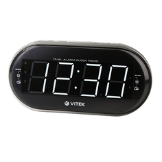 Радиочасы, часы электронные радиочасы VITEK VT-6610 с будильником