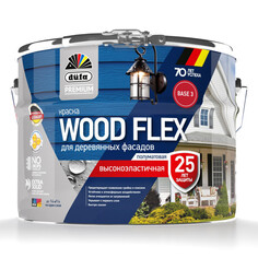 Краски и эмали фасадные краска в/д фасадная DUFA Premium Wood Flex для дерева база 3 2,2л бесцветная, арт.МП00-007343