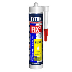 Клей монтажный клей-герметик монтажный TYTAN Professional Fix2 Clear 290мл прозрачный, арт.73914