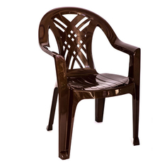 Пластиковая мебель кресло Престиж-2 660х600х840мм шоколадный пластик