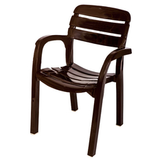 Пластиковая мебель кресло Далгория 600х440х830мм шоколадный пластик