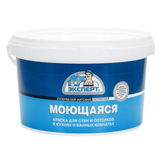 Краски для стен и потолков краска в/д ЭКСПЕРТ для стен и потолков моющаяся 3кг супербелая, арт.17368