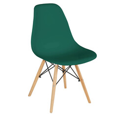 Стулья для кухни стул NORDIC 460х500х810мм пластик/дерево темно-зеленый