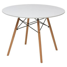 Столы для кухни стол NORDIC 800х800х740мм МДФ/дерево белый