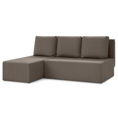 Диваны угловой диван-кровать Мажор 1950х800х1400мм рогожка медово-коричневый
