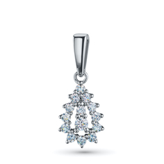 Подвеска из серебра э0612пд08189300_white ЭПЛ Даймонд