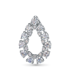 Подвеска из серебра э0612пд08188200_white ЭПЛ Даймонд