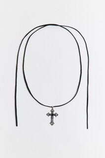 Шейное украшение женское Колье-шнурок с подвеской-крестом Befree
