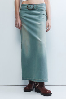 юбка джинсовая женская Юбка миди джинсовая прямая с ремнем Befree