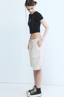 шорты женские Шорты-бермуды широкие с карманами-карго Befree