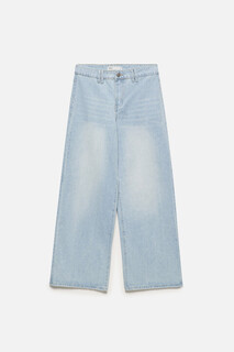 брюки джинсовые женские Джинсы wide удлиненные с низкой посадкой Befree