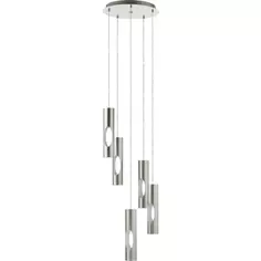 Светильник подвесной светодиодный Ceratella 96905 5 ламп 15 м² нейтральный белый свет, цвет серебристый Eglo