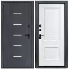 Дверь входная металлическая Порта Т-1 88x205 см левая белый Portika