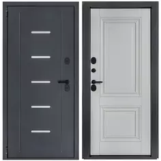 Дверь входная металлическая Порта Т-1 98x205 см левая серый Portika