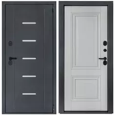 Дверь входная металлическая Порта Т-1 98x205 см правая серый Portika