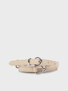 Ремень с цепочкой белый (108) Elis