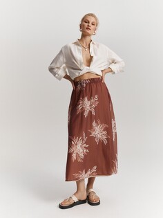 Юбка-миди с цветочным принтом (42) Elis