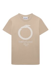 Хлопковая футболка Trussardi junior