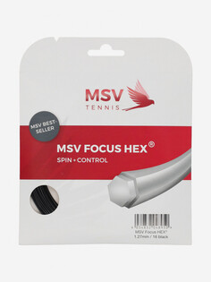 Струна для большого тенниса MSV Focus Hex, Черный Mauve