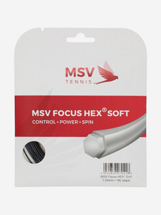 Струна для большого тенниса MSV Focus Hex Soft, Черный Mauve