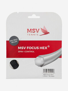 Струна для большого тенниса MSV Focus Hex, Черный Mauve