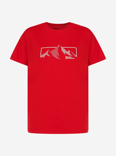 Футболка мужская Jack Wolfskin Peak Graphic, Красный