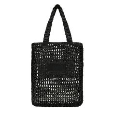 Плетеная сумка черного цвета MSGM