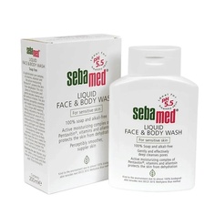 Гель для умывания SEBAMED Очищающий пенящийся гель для чувствительной кожи лица и тела Liquid Face & Body Wash 200.0