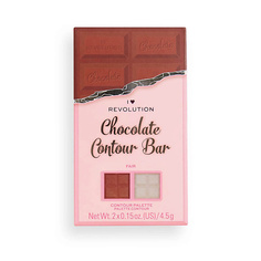 I HEART REVOLUTION Палетка для контурирования: бронзер и хайлайтер CHOCOLATE CONTOUR BAR