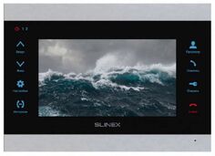 Видеодомофон Slinex SL-07MHD Silver+Black цветной, настенный, 7" IPS TFT LCD дисплей 16:9, разрешение экрана 1024х600