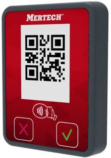 Терминал оплаты Mertech 2134 СБП Mini с NFC серый/красный
