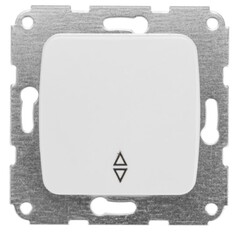 Выключатель KRANZ KR-78-0205 DEA (переключатель) 1кл прох. с/у 10А мех. белый