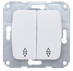 Выключатель KRANZ KR-78-0207 DEA (переключатель) 2кл прох. с/у 10А мех. белый