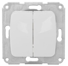 Выключатель KRANZ KR-78-0202 DEA 2кл с/у 10А мех. белый