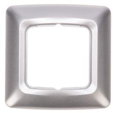 Рамка KRANZ KR-78-0285 DEA 1-я горизонтальная серебряный металлик