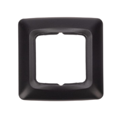 Рамка KRANZ KR-78-0345 DEA 1-я горизонтальная черный металлик