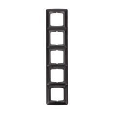 Рамка KRANZ KR-78-0349 DEA 5-я горизонтальная черный металлик